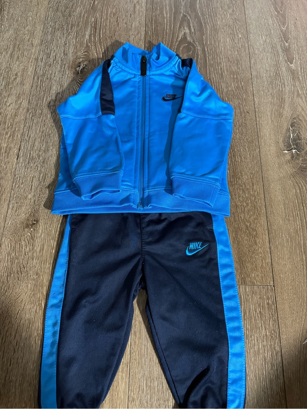 Nike Kids Bright Blue Jacket with Navy Joggers Set